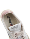 Medalist Leather Suede Low Top Sneakers White Pink - AUTRY - BALAAN 8