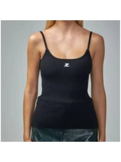 Logo Knit Sleeveless Black - COURREGES - BALAAN 2