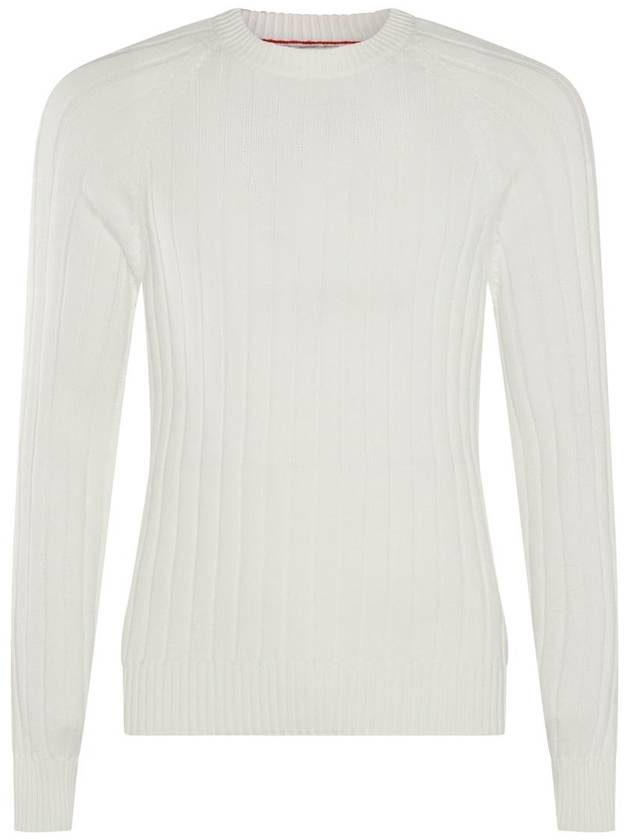 White Cotton Jumper M28707500C2723 B0561002186 - BRUNELLO CUCINELLI - BALAAN 1