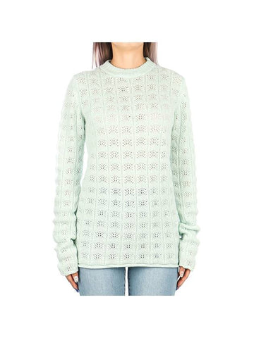 Women's Sportmax Long Sleeve Knit Top Green - MAX MARA - BALAAN 1