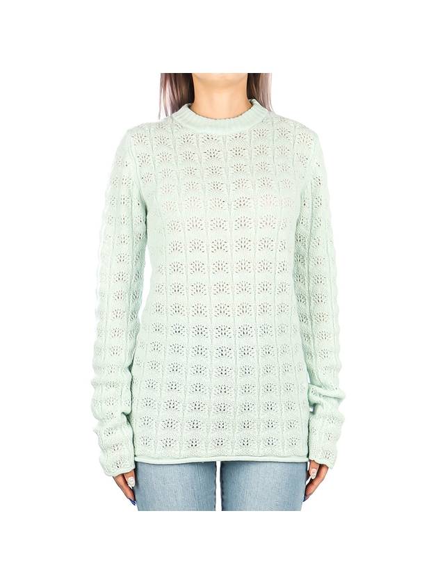 Women's Sportmax Long Sleeve Knit Top Green - MAX MARA - BALAAN 1