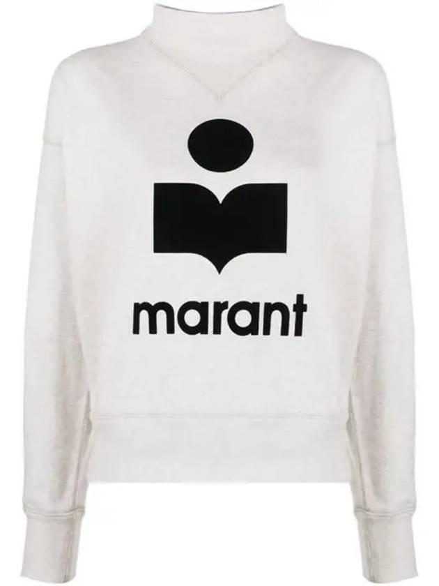 Moby Logo Print Sweatshirt Ecru - ISABEL MARANT - BALAAN 1