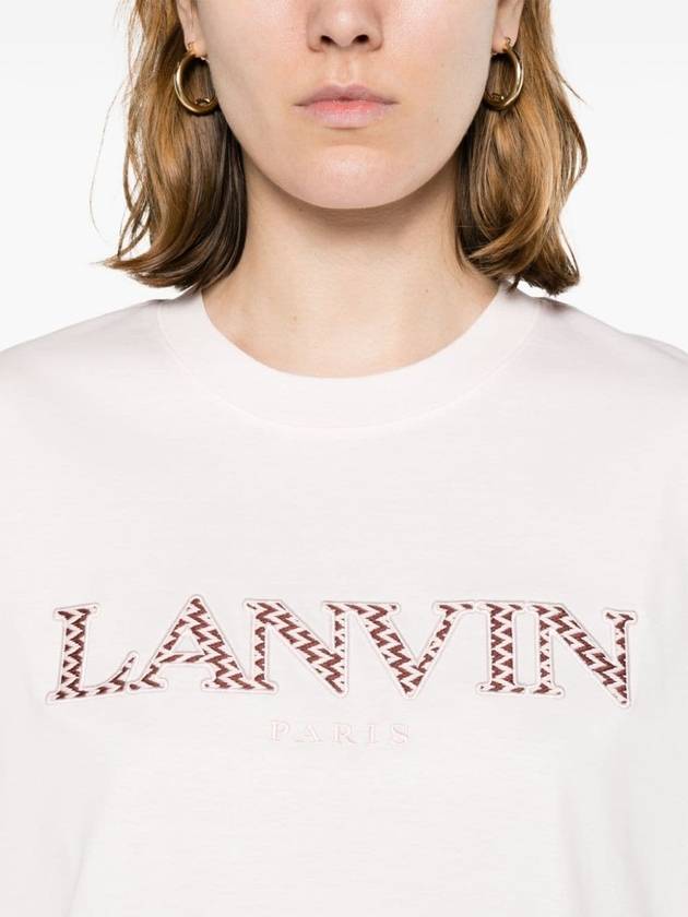 Long Sleeve T-Shirt RW TS0022 J207 P24 502 PINK - LANVIN - BALAAN 5