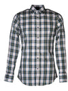 11th Anniversary Steel Tab Check Shirt Green Blue 71DL0400 - DSQUARED2 - BALAAN 1