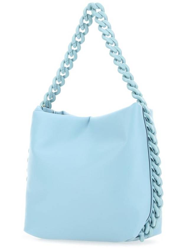 Chain Strap Leather Tote Bag Light Blue - STELLA MCCARTNEY - BALAAN 3