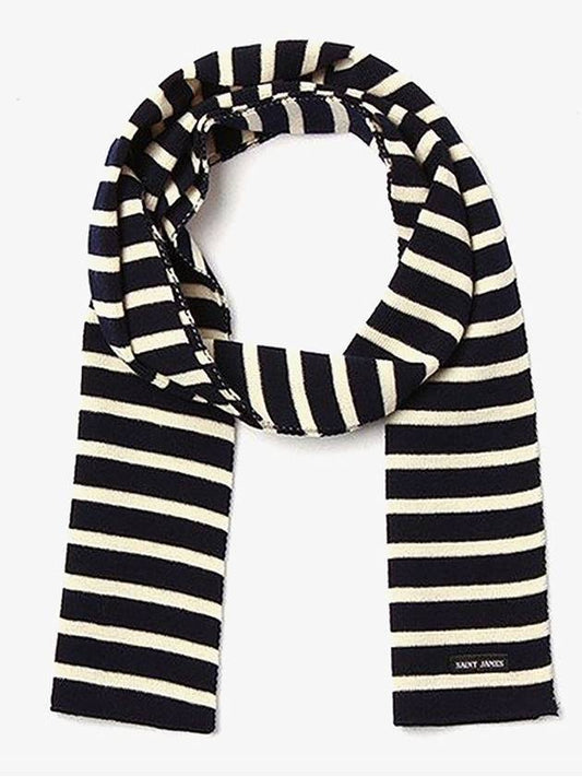 [Saint James] Scarf Raye (Marine/Ecru) - SAINT JAMES - BALAAN 1