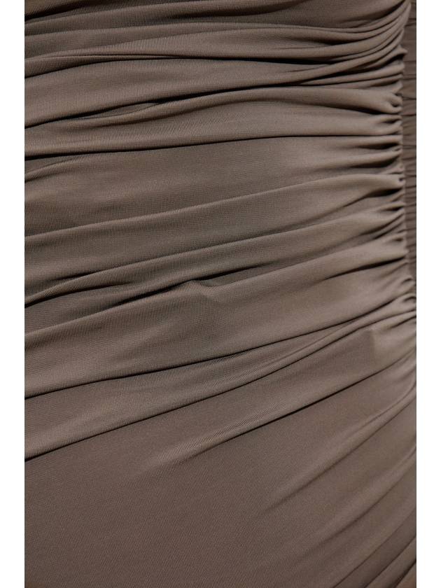 Alaïa Dress With Draping, Women's, Brown - ALAIA - BALAAN 5