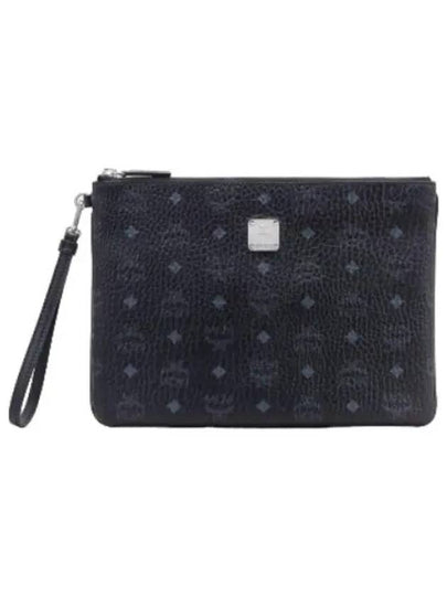 Print Fabric Clutch Bag Black - MCM - BALAAN 2