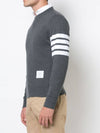 4 Bar Loopback Jersey Sweatshirt Dark Grey - THOM BROWNE - BALAAN 4