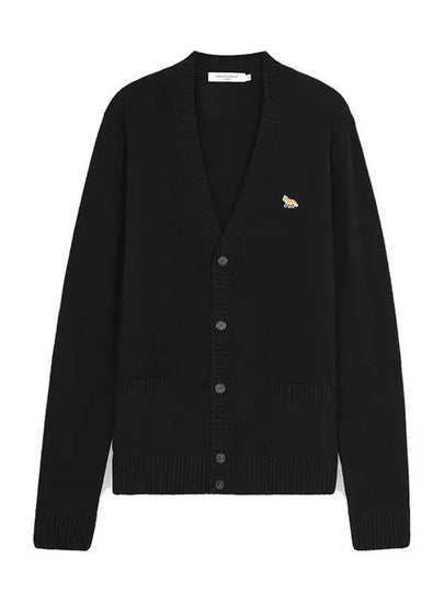 Baby Fox Patch Cosy Cardigan Black - MAISON KITSUNE - BALAAN 2