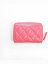 Classic zipper card wallet pink AP0216 Y33352 NN272 - CHANEL - BALAAN 5