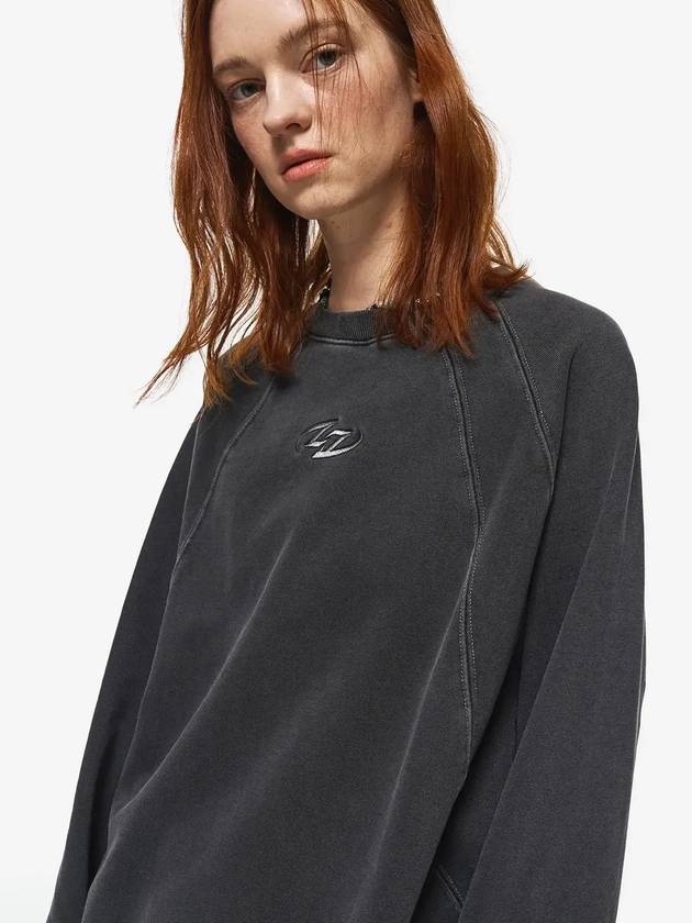 Reflect Side Cut Pigment Sweatshirt Smoke Black - CPGN STUDIO - BALAAN 4