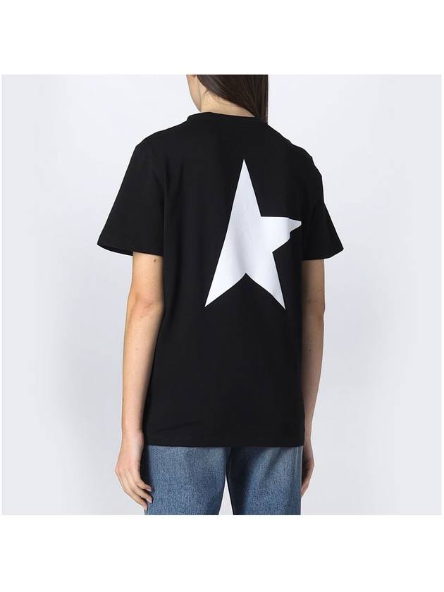 Back Big Star Short Sleeve T-Shirt Black - GOLDEN GOOSE - BALAAN 6