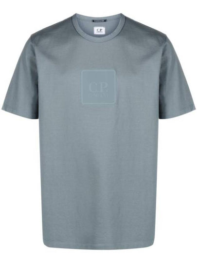 Metropolis Series Mercerized Jersey Logo Badge Short Sleeve T-Shirt Grey - CP COMPANY - BALAAN 2