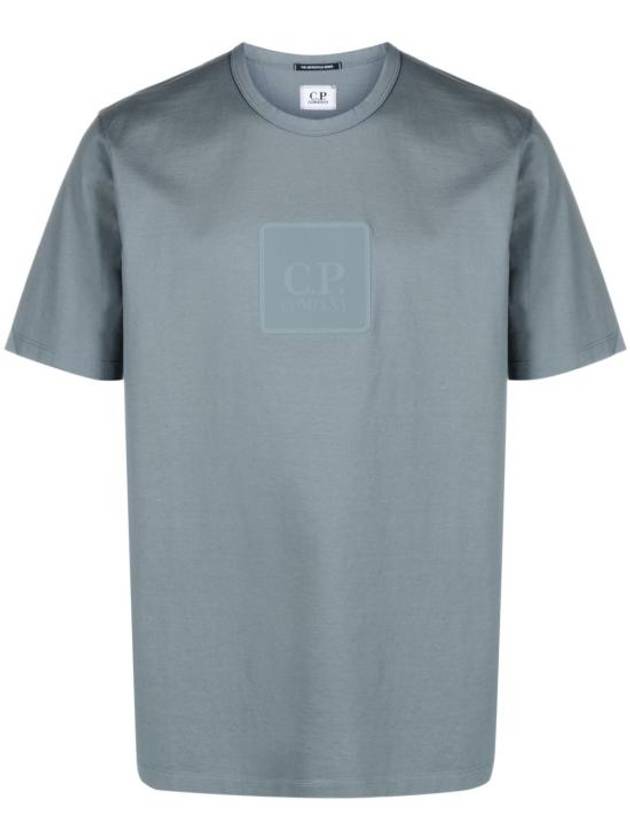 Metropolis Series Mercerized Jersey Logo Badge Short Sleeve T-Shirt Grey - CP COMPANY - BALAAN 2