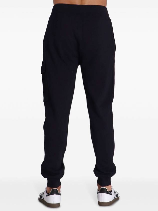 Diagonal Raised Fleece Track Pants Black - CP COMPANY - BALAAN 5