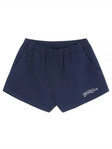 TENNIS CLUB SHORT NAVYwhite SH882 Shorts - SPORTY & RICH - BALAAN 1