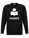 Kieffer Logo Print Linen Long Sleeve T-Shirt Black - ISABEL MARANT - BALAAN 2