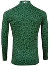 Men's Aello Soft Compression Print Long Sleeve T-Shirt Green - J.LINDEBERG - BALAAN 4