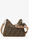 After FF Jacquard Cross Bag Brown - FENDI - BALAAN 4