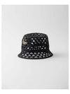 Woven Fabric Bucket Hat Black - PRADA - BALAAN 2