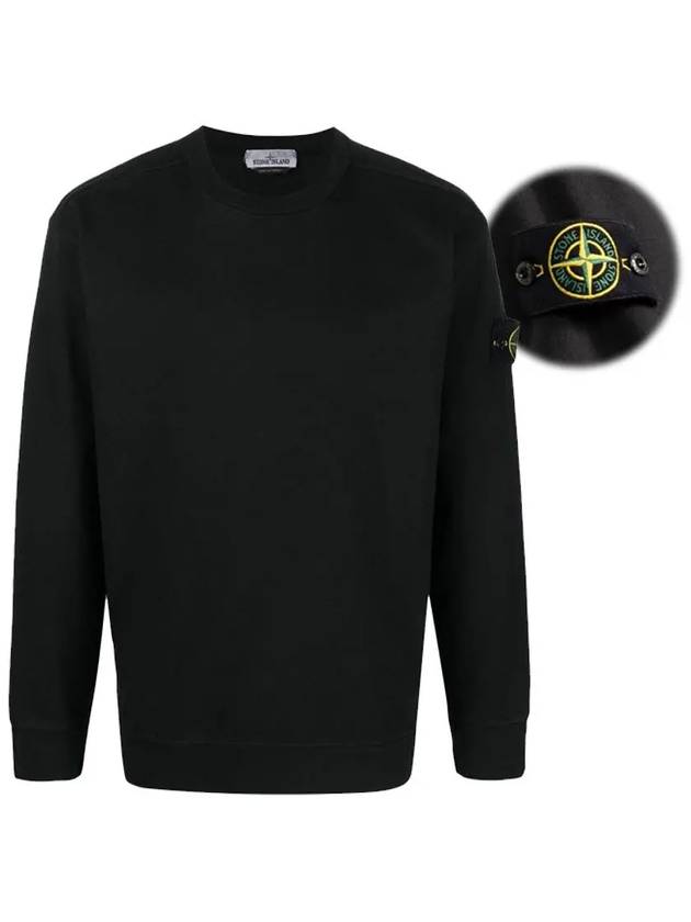 Waffen Crew Neck Sweatshirt Black - STONE ISLAND - BALAAN 3