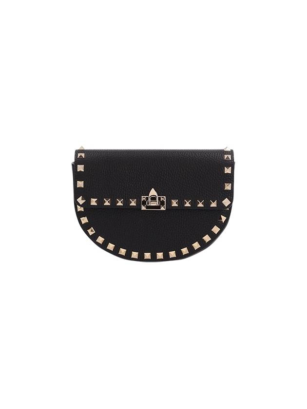 MINI ROCKSTUD SHOULDER BAG IN GARNET CALFSKIN - VALENTINO - BALAAN 1