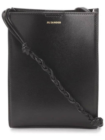 Logo Small Tangle Leather Cross Bag Black - JIL SANDER - BALAAN 2