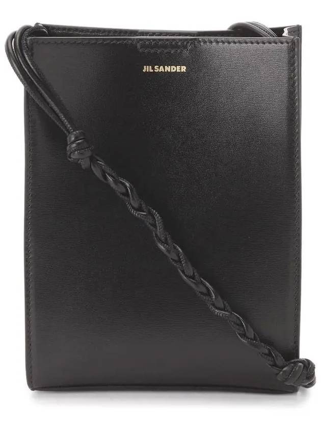 Logo Small Tangle Leather Cross Bag Black - JIL SANDER - BALAAN 3