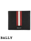 Taliky Three Stripe Bi-fold Wallet Black - BALLY - BALAAN 2