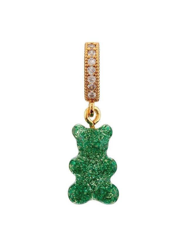 Glitter Nostalgia Bear Fave Connector Pendant Green Haze - CRYSTAL HAZE - BALAAN 1