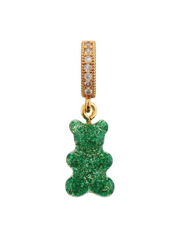 Glitter Nostalgia Bear Pave Connector Pendant Green Haze - CRYSTAL HAZE - BALAAN 1