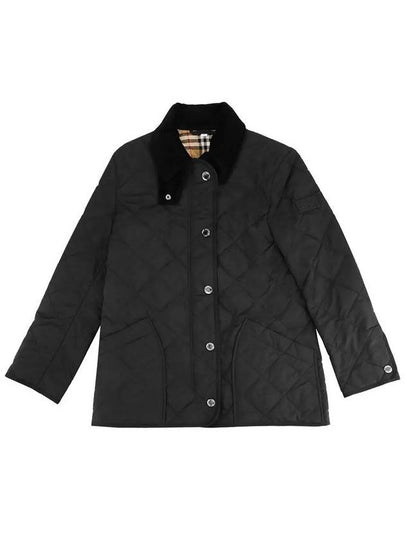 Diamond Quilted Thermoregulated Barn Jacket Black - BURBERRY - BALAAN 2