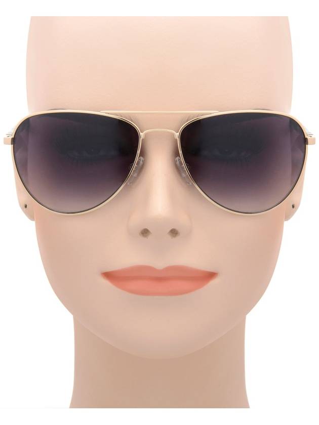 Women's Acetate Aqua Gold Gray Aviator Style Sunglasses - OSCAR DE LA RENTA - BALAAN 3