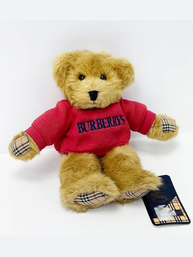 Red Sweatshirt Teddy Bear Doll 5VBUA34978 - BURBERRY - BALAAN 1