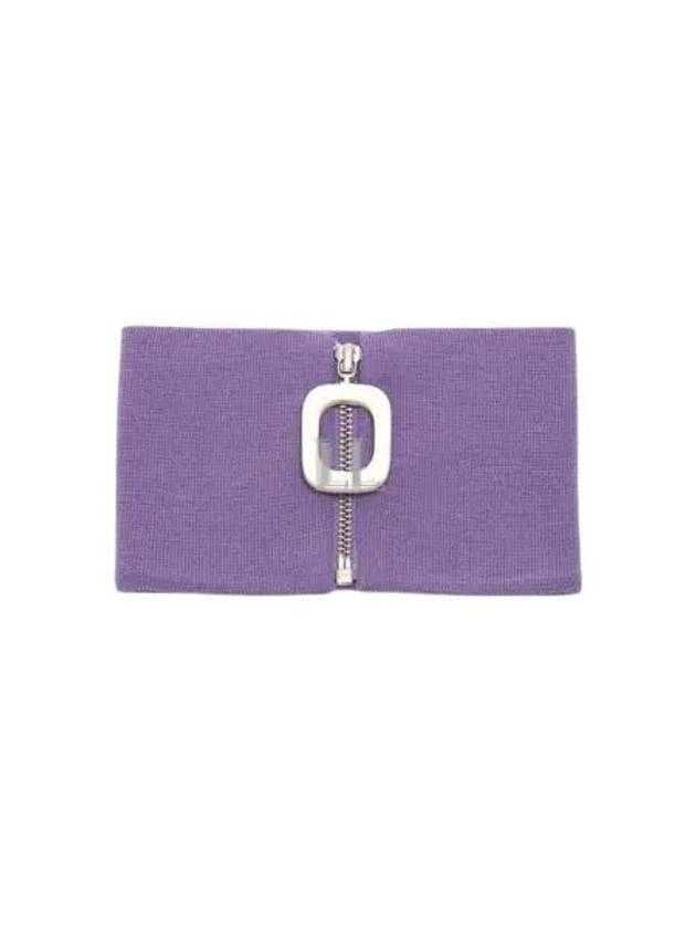 Zip Up Wool Neckband Purple - JW ANDERSON - BALAAN 2