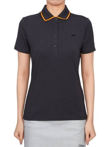 Golf wear women s collar short sleeve t shirt GWJT10726 9999 - J.LINDEBERG - BALAAN 1