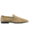 Penny Suede Loafers Beige - TOD'S - BALAAN 3