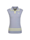 Collar neck sleeveless T-shirt MK3MV320LGY - P_LABEL - BALAAN 2