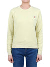 Fox Head Patch Regular Sweatshirt Yellow - MAISON KITSUNE - BALAAN 2