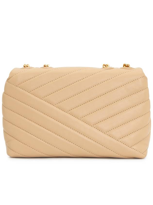 Kira Chevron Convertible Small Shoulder Bag Desert Dune - TORY BURCH - BALAAN 5