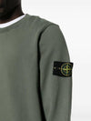 Wappen Patch Garment Dyed Sweatshirt Musk Green - STONE ISLAND - BALAAN 5