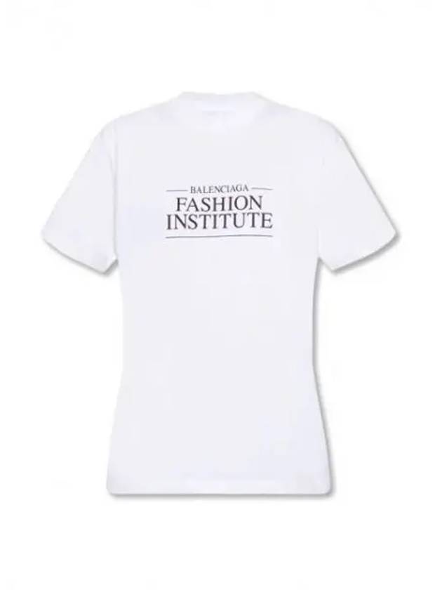 Fashion Institute Medium Fit Short Sleeve T-Shirt White - BALENCIAGA - BALAAN 2