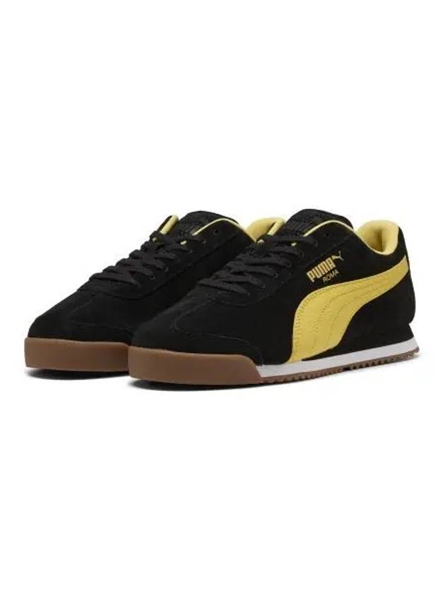 Roma Suede Low Top Sneakers Black - PUMA - BALAAN 2