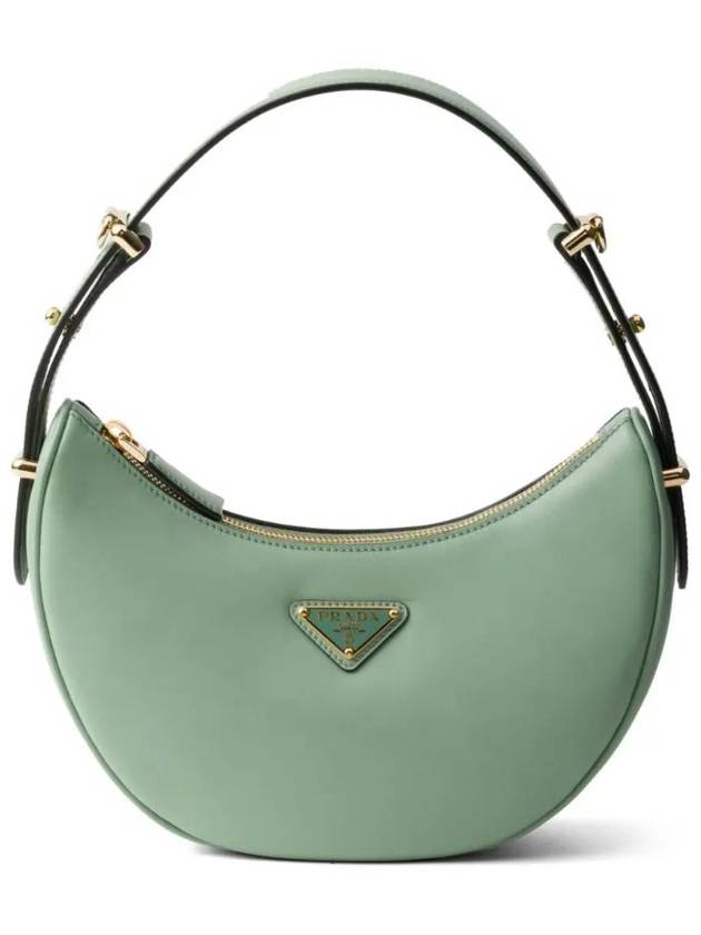 Arque Leather Shoulder Bag Aquamarine - PRADA - BALAAN 1