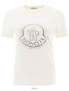 Beads Logo Round Short Sleeve T-Shirt White - MONCLER - BALAAN 2