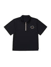 Hello Lala Zip-Up Polo Shirt Black - LALA SMILE - BALAAN 2