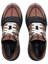 Ramsey Check Cotton Low Top Sneakers Brown - BURBERRY - BALAAN 7