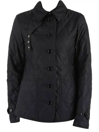 Diamond Quilted Thermoregulated Jacket Black - BURBERRY - BALAAN 2