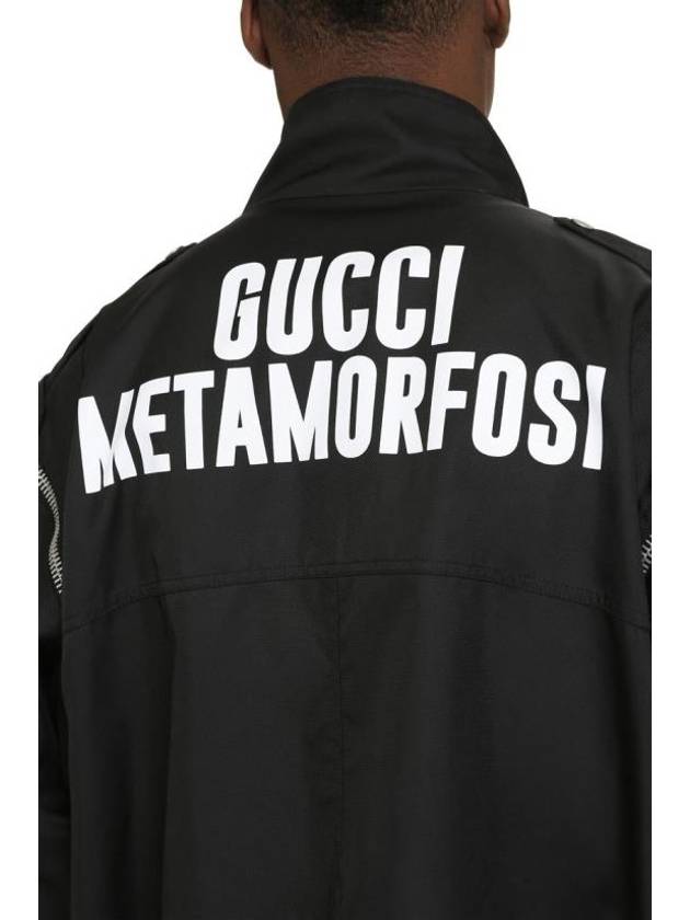 Metamorfosi Multi Zip-Up Jacket Black - GUCCI - BALAAN 6